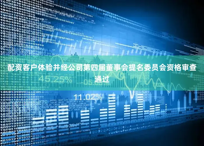 配资客户体验并经公司第四届董事会提名委员会资格审查通过