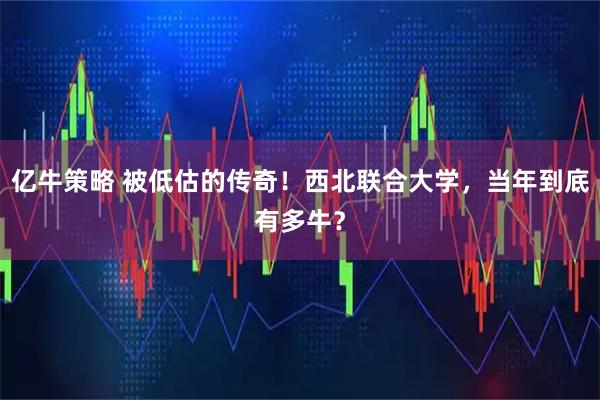 亿牛策略 被低估的传奇！西北联合大学，当年到底有多牛？