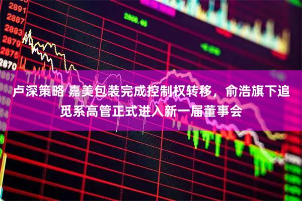 卢深策略 嘉美包装完成控制权转移，俞浩旗下追觅系高管正式进入新一届董事会