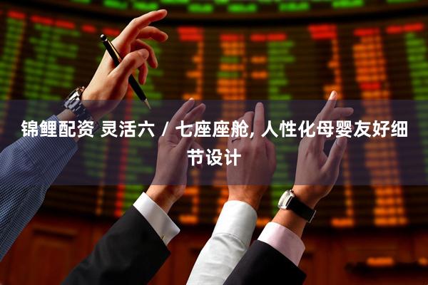 锦鲤配资 灵活六 / 七座座舱, 人性化母婴友好细节设计